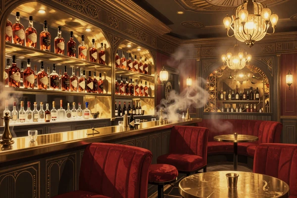 Speakeasy Bar mit goldenen Bonus-M&uuml;nzen - SlotMafia Bonus-Stopp