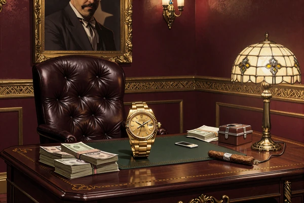Don's Privatb&uuml;ro mit Rolex und VIP-Belohnungen - SlotMafia VIP Programm
